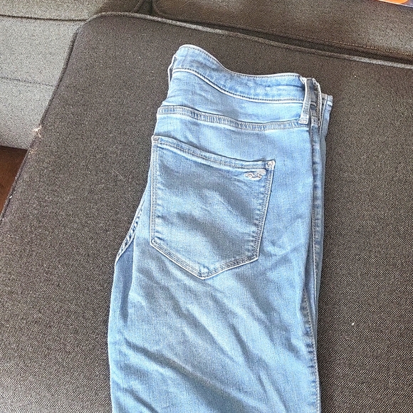 Hollister size 15 small lenght strechy jeans high waisted skinny - Picture 1 of 4